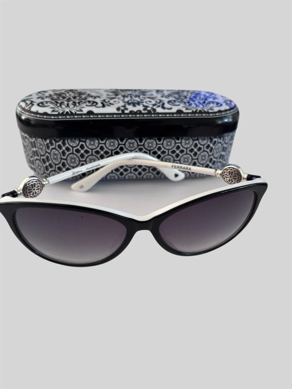 Brighton Ferrara Sunglasses. Make a statement in black and white sunglasses